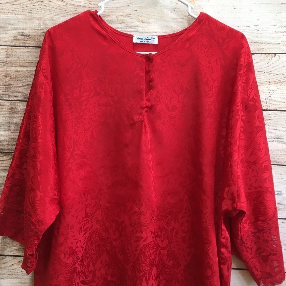 VINTAGE LUCIE ANN II PAJAMAS IN RED‎ - Picture 7 of 12